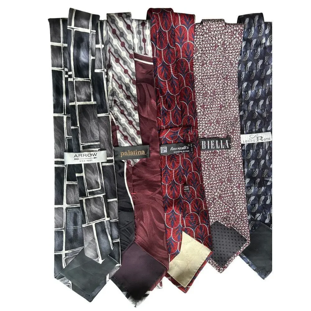 NWOT Men’s TiesArrow Palatina Biella Louis Roth Express Cape Cod Silk Neckties